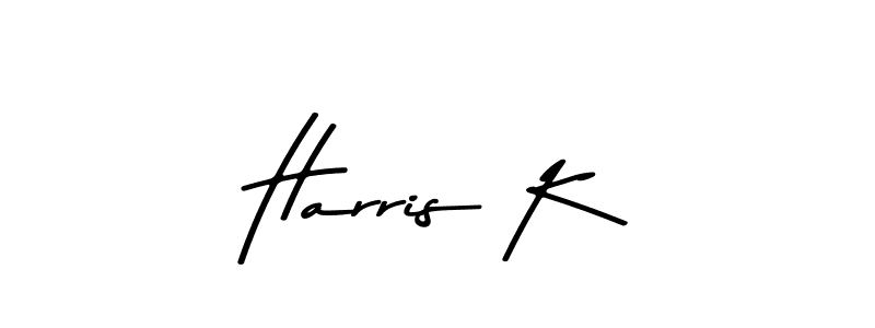 Create a beautiful signature design for name Harris K. With this signature (Asem Kandis PERSONAL USE) fonts, you can make a handwritten signature for free. Harris K signature style 9 images and pictures png