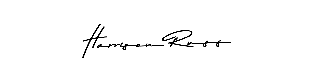 Harrison Russ stylish signature style. Best Handwritten Sign (Asem Kandis PERSONAL USE) for my name. Handwritten Signature Collection Ideas for my name Harrison Russ. Harrison Russ signature style 9 images and pictures png