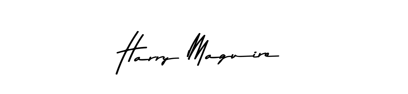 Create a beautiful signature design for name Harry Maguire. With this signature (Asem Kandis PERSONAL USE) fonts, you can make a handwritten signature for free. Harry Maguire signature style 9 images and pictures png