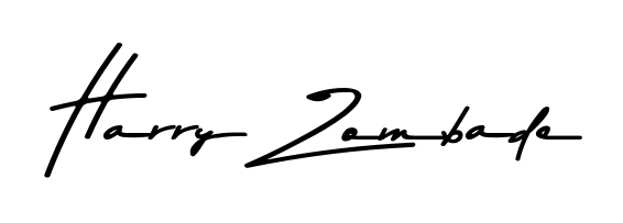 Transform the name Harry Zombade into a signature masterpiece using Asem Kandis PERSONAL USE font. Ideal for photographers, artists, and creators looking for watermarks. Harry Zombade signature style 9 images and pictures png