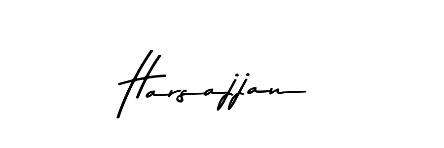 Create a beautiful signature design for name Harsajjan. With this signature (Asem Kandis PERSONAL USE) fonts, you can make a handwritten signature for free. Harsajjan signature style 9 images and pictures png