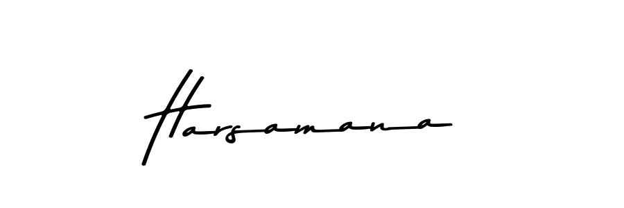 Design your own signature with our free online signature maker. With this signature software, you can create a handwritten (Asem Kandis PERSONAL USE) signature for name Harsamana. Harsamana signature style 9 images and pictures png