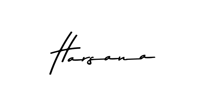 Design your own signature with our free online signature maker. With this signature software, you can create a handwritten (Asem Kandis PERSONAL USE) signature for name Harsana. Harsana signature style 9 images and pictures png