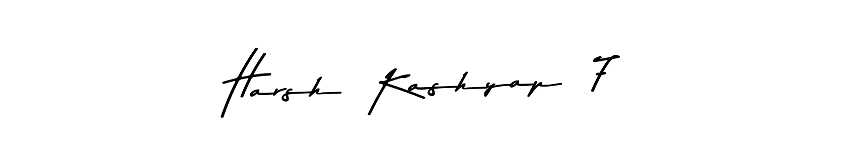 How to make Harsh  Kashyap  7 name signature. Use Asem Kandis PERSONAL USE style for creating short signs online. This is the latest handwritten sign. Harsh  Kashyap  7 signature style 9 images and pictures png