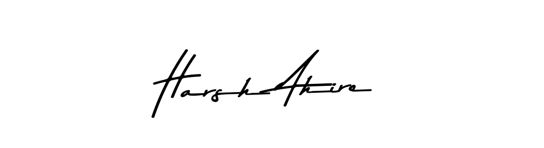 Similarly Asem Kandis PERSONAL USE is the best handwritten signature design. Signature creator online .You can use it as an online autograph creator for name Harsh Ahire. Harsh Ahire signature style 9 images and pictures png