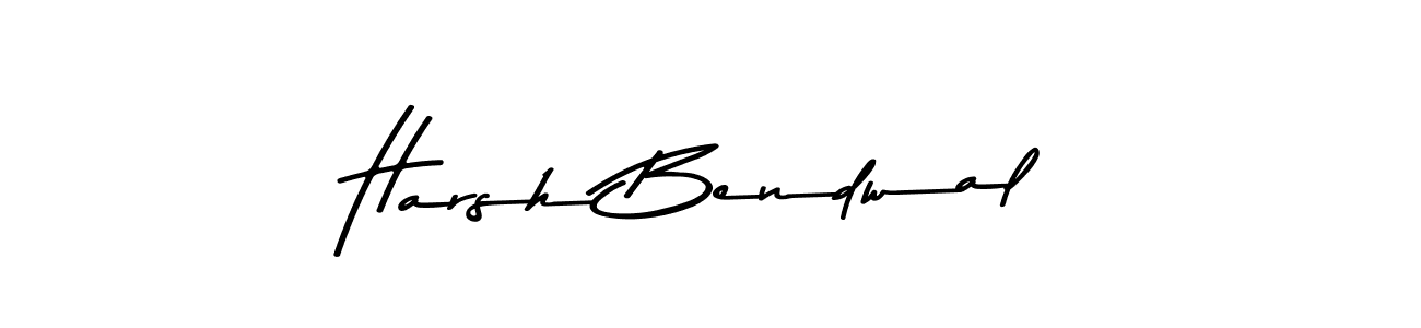 You should practise on your own different ways (Asem Kandis PERSONAL USE) to write your name (Harsh Bendwal) in signature. don't let someone else do it for you. Harsh Bendwal signature style 9 images and pictures png