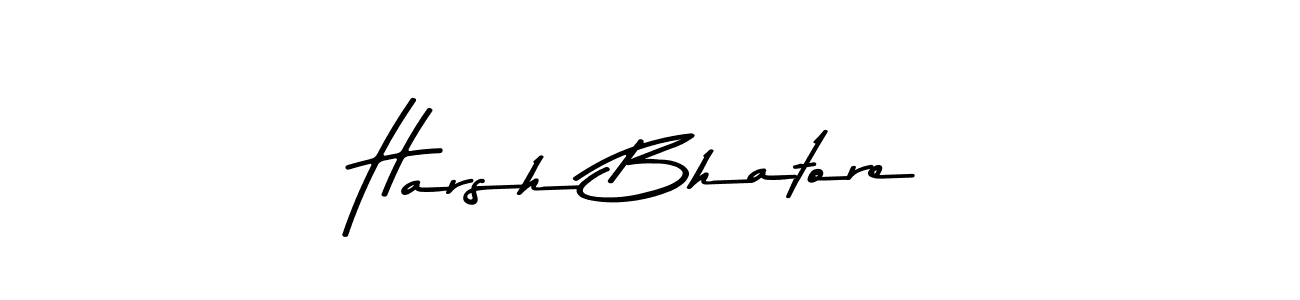 Make a beautiful signature design for name Harsh Bhatore. With this signature (Asem Kandis PERSONAL USE) style, you can create a handwritten signature for free. Harsh Bhatore signature style 9 images and pictures png
