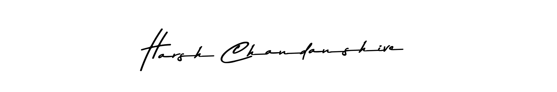 Create a beautiful signature design for name Harsh Chandanshive. With this signature (Asem Kandis PERSONAL USE) fonts, you can make a handwritten signature for free. Harsh Chandanshive signature style 9 images and pictures png