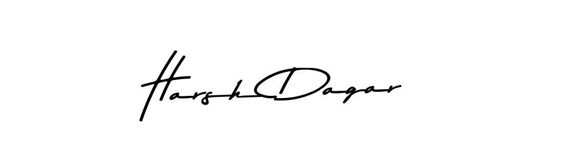 Design your own signature with our free online signature maker. With this signature software, you can create a handwritten (Asem Kandis PERSONAL USE) signature for name Harsh Dagar. Harsh Dagar signature style 9 images and pictures png