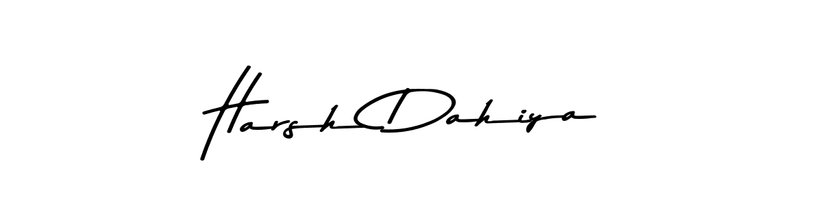 How to make Harsh Dahiya name signature. Use Asem Kandis PERSONAL USE style for creating short signs online. This is the latest handwritten sign. Harsh Dahiya signature style 9 images and pictures png
