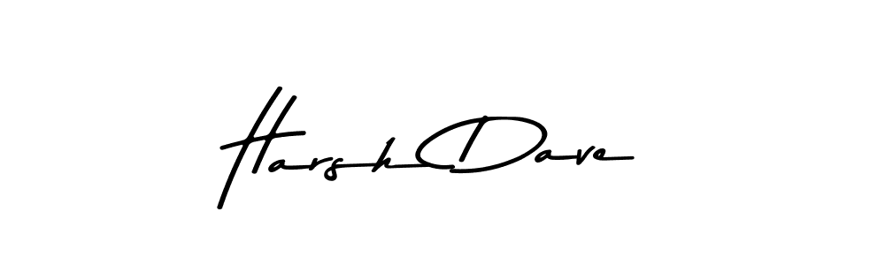 Create a beautiful signature design for name Harsh Dave. With this signature (Asem Kandis PERSONAL USE) fonts, you can make a handwritten signature for free. Harsh Dave signature style 9 images and pictures png