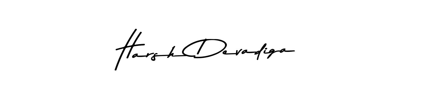 Use a signature maker to create a handwritten signature online. With this signature software, you can design (Asem Kandis PERSONAL USE) your own signature for name Harsh Devadiga. Harsh Devadiga signature style 9 images and pictures png
