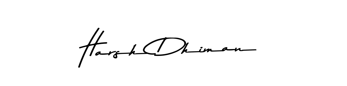 Also we have Harsh Dhiman name is the best signature style. Create professional handwritten signature collection using Asem Kandis PERSONAL USE autograph style. Harsh Dhiman signature style 9 images and pictures png