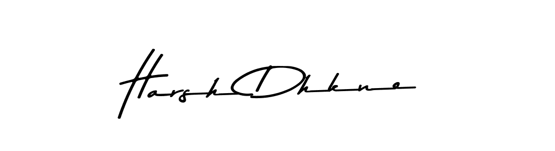 Design your own signature with our free online signature maker. With this signature software, you can create a handwritten (Asem Kandis PERSONAL USE) signature for name Harsh Dhkne. Harsh Dhkne signature style 9 images and pictures png