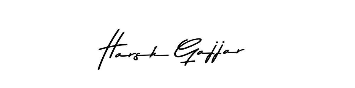 Make a beautiful signature design for name Harsh Gajjar. With this signature (Asem Kandis PERSONAL USE) style, you can create a handwritten signature for free. Harsh Gajjar signature style 9 images and pictures png