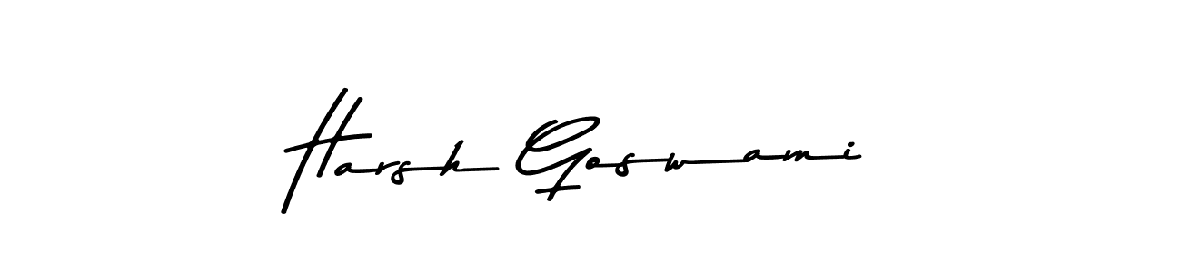 The best way (Asem Kandis PERSONAL USE) to make a short signature is to pick only two or three words in your name. The name Harsh Goswami include a total of six letters. For converting this name. Harsh Goswami signature style 9 images and pictures png