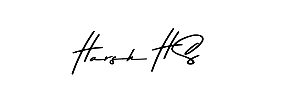Asem Kandis PERSONAL USE is a professional signature style that is perfect for those who want to add a touch of class to their signature. It is also a great choice for those who want to make their signature more unique. Get Harsh H S name to fancy signature for free. Harsh H S signature style 9 images and pictures png