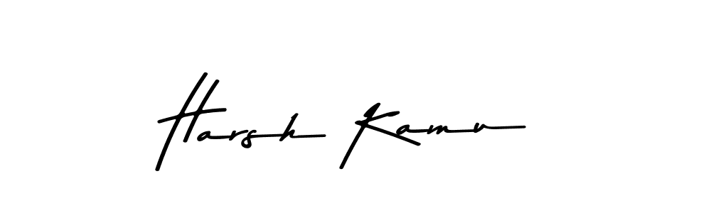 This is the best signature style for the Harsh Kamu name. Also you like these signature font (Asem Kandis PERSONAL USE). Mix name signature. Harsh Kamu signature style 9 images and pictures png