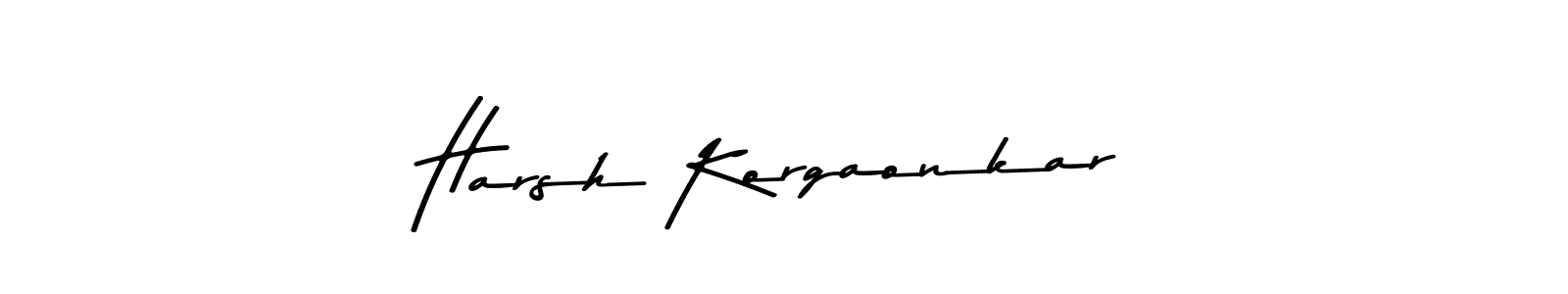 How to make Harsh Korgaonkar signature? Asem Kandis PERSONAL USE is a professional autograph style. Create handwritten signature for Harsh Korgaonkar name. Harsh Korgaonkar signature style 9 images and pictures png