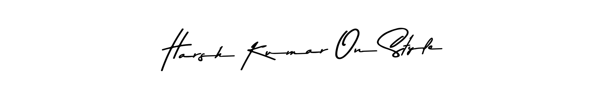 if you are searching for the best signature style for your name Harsh Kumar On Style. so please give up your signature search. here we have designed multiple signature styles  using Asem Kandis PERSONAL USE. Harsh Kumar On Style signature style 9 images and pictures png