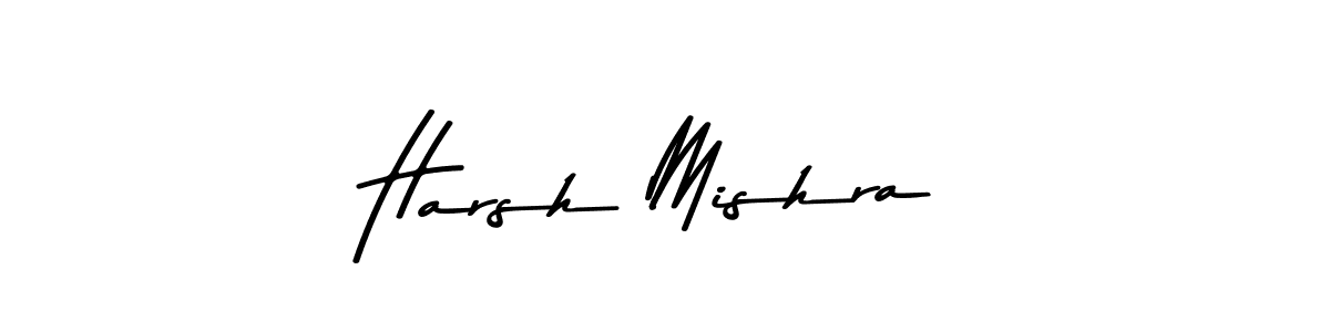 Make a beautiful signature design for name Harsh Mishra. With this signature (Asem Kandis PERSONAL USE) style, you can create a handwritten signature for free. Harsh Mishra signature style 9 images and pictures png