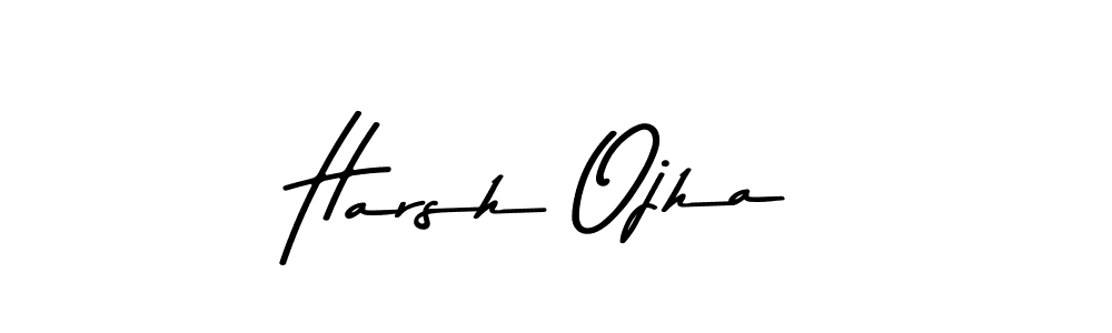 Make a beautiful signature design for name Harsh Ojha. With this signature (Asem Kandis PERSONAL USE) style, you can create a handwritten signature for free. Harsh Ojha signature style 9 images and pictures png