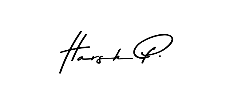 Similarly Asem Kandis PERSONAL USE is the best handwritten signature design. Signature creator online .You can use it as an online autograph creator for name Harsh P.. Harsh P. signature style 9 images and pictures png