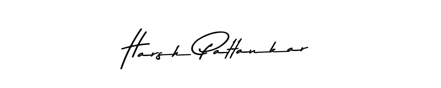 You should practise on your own different ways (Asem Kandis PERSONAL USE) to write your name (Harsh Pattankar) in signature. don't let someone else do it for you. Harsh Pattankar signature style 9 images and pictures png