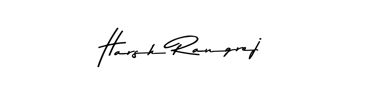 Create a beautiful signature design for name Harsh Rangrej. With this signature (Asem Kandis PERSONAL USE) fonts, you can make a handwritten signature for free. Harsh Rangrej signature style 9 images and pictures png