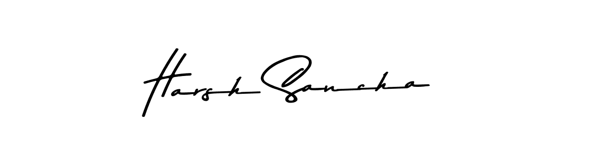 The best way (Asem Kandis PERSONAL USE) to make a short signature is to pick only two or three words in your name. The name Harsh Sancha include a total of six letters. For converting this name. Harsh Sancha signature style 9 images and pictures png