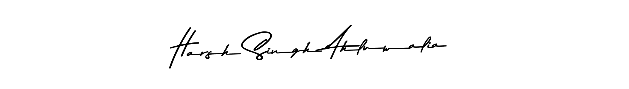 Harsh Singh Ahluwalia stylish signature style. Best Handwritten Sign (Asem Kandis PERSONAL USE) for my name. Handwritten Signature Collection Ideas for my name Harsh Singh Ahluwalia. Harsh Singh Ahluwalia signature style 9 images and pictures png