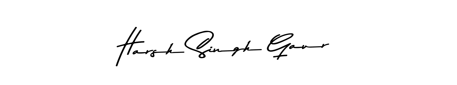 Create a beautiful signature design for name Harsh Singh Gaur. With this signature (Asem Kandis PERSONAL USE) fonts, you can make a handwritten signature for free. Harsh Singh Gaur signature style 9 images and pictures png