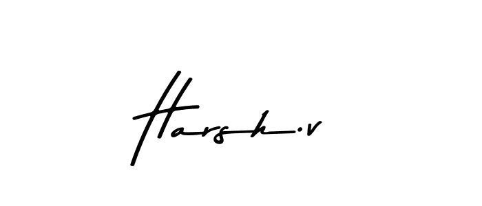 Also You can easily find your signature by using the search form. We will create Harsh.v name handwritten signature images for you free of cost using Asem Kandis PERSONAL USE sign style. Harsh.v signature style 9 images and pictures png