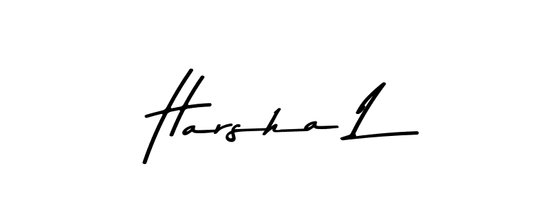 Make a beautiful signature design for name Harsha L. Use this online signature maker to create a handwritten signature for free. Harsha L signature style 9 images and pictures png
