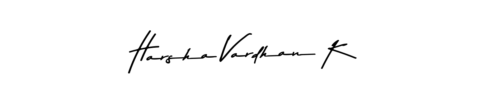 How to make Harsha Vardhan K signature? Asem Kandis PERSONAL USE is a professional autograph style. Create handwritten signature for Harsha Vardhan K name. Harsha Vardhan K signature style 9 images and pictures png