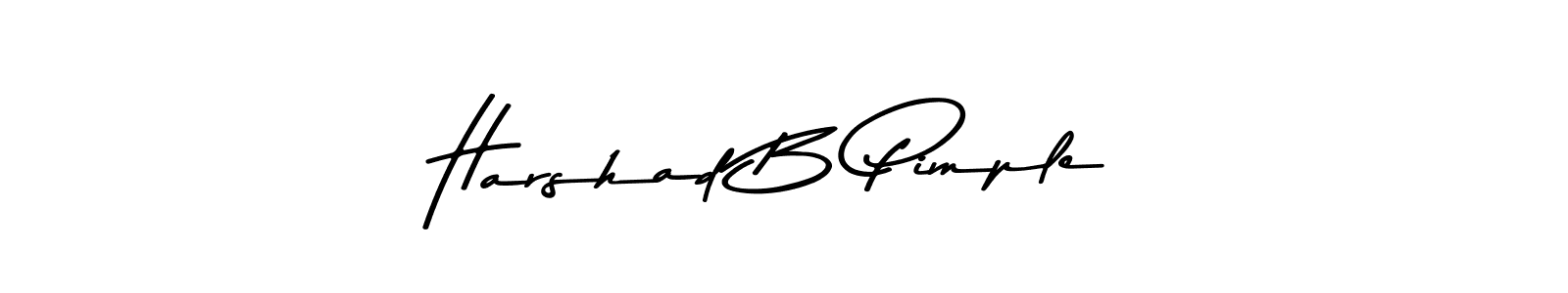 Make a beautiful signature design for name Harshad B Pimple. Use this online signature maker to create a handwritten signature for free. Harshad B Pimple signature style 9 images and pictures png