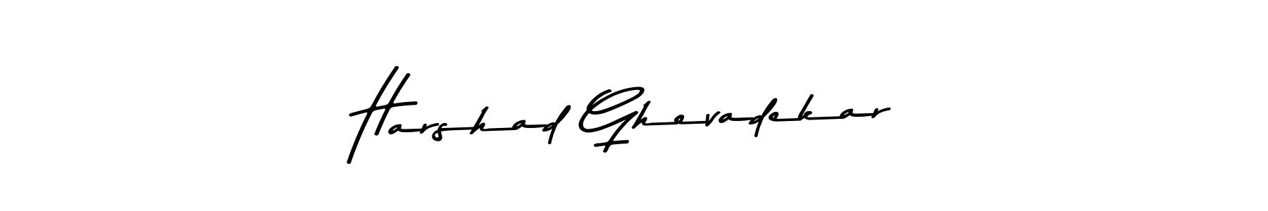 Use a signature maker to create a handwritten signature online. With this signature software, you can design (Asem Kandis PERSONAL USE) your own signature for name Harshad Ghevadekar. Harshad Ghevadekar signature style 9 images and pictures png