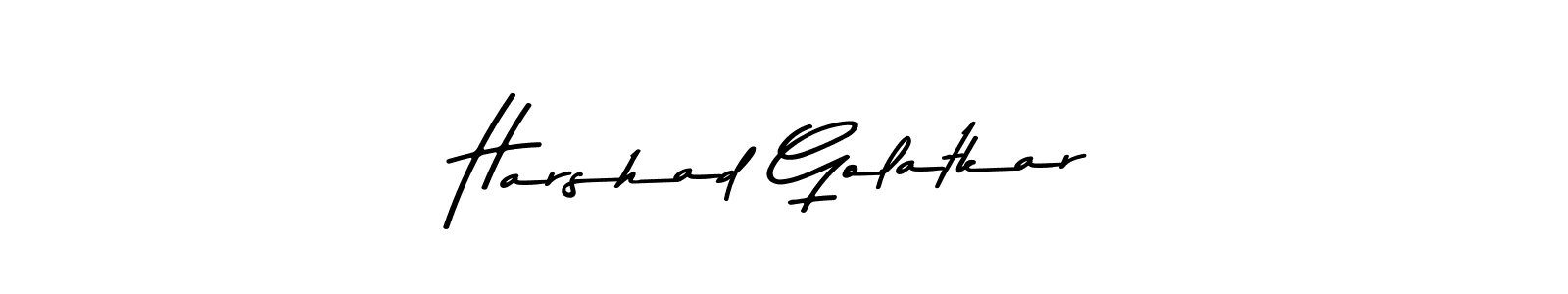 Similarly Asem Kandis PERSONAL USE is the best handwritten signature design. Signature creator online .You can use it as an online autograph creator for name Harshad Golatkar. Harshad Golatkar signature style 9 images and pictures png