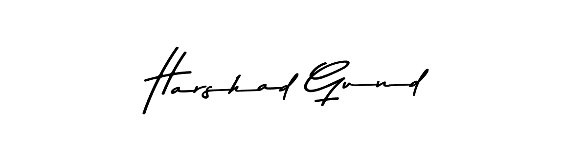 Also You can easily find your signature by using the search form. We will create Harshad Gund name handwritten signature images for you free of cost using Asem Kandis PERSONAL USE sign style. Harshad Gund signature style 9 images and pictures png