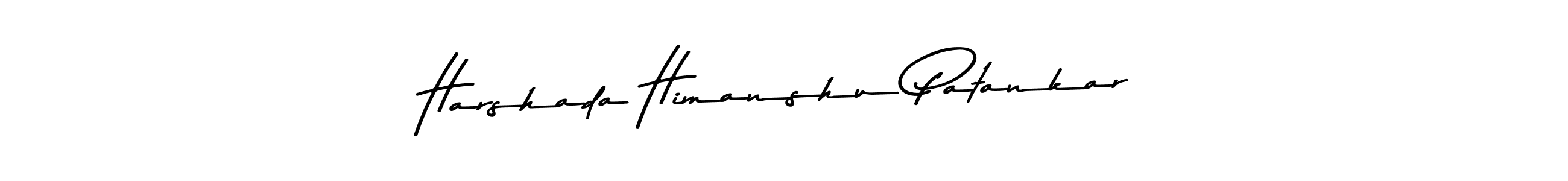 Make a beautiful signature design for name Harshada Himanshu Patankar. Use this online signature maker to create a handwritten signature for free. Harshada Himanshu Patankar signature style 9 images and pictures png