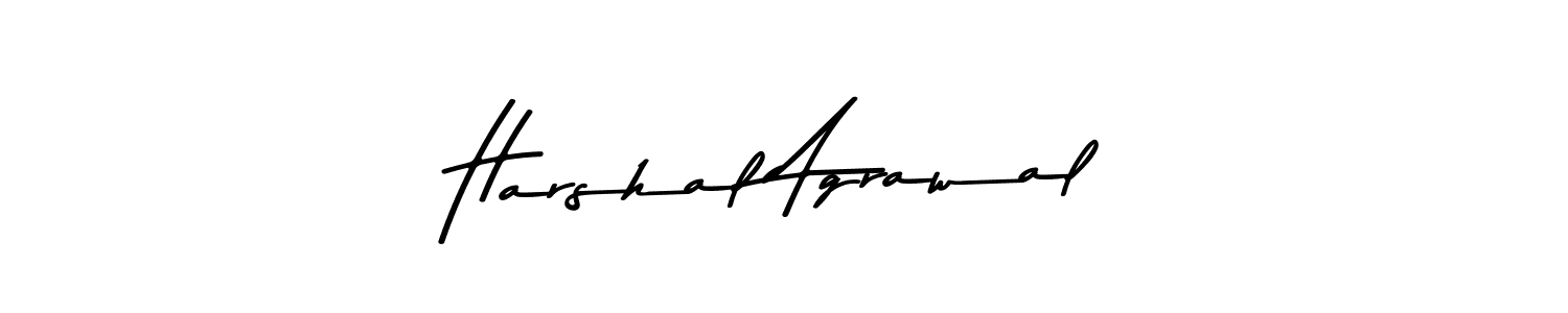 Use a signature maker to create a handwritten signature online. With this signature software, you can design (Asem Kandis PERSONAL USE) your own signature for name Harshal Agrawal. Harshal Agrawal signature style 9 images and pictures png