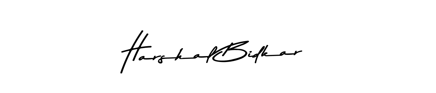 Design your own signature with our free online signature maker. With this signature software, you can create a handwritten (Asem Kandis PERSONAL USE) signature for name Harshal Bidkar. Harshal Bidkar signature style 9 images and pictures png