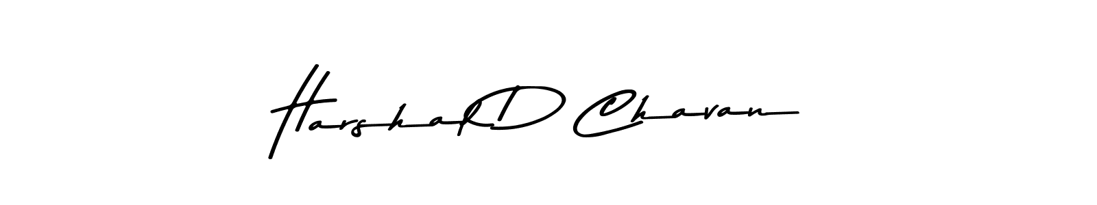 Design your own signature with our free online signature maker. With this signature software, you can create a handwritten (Asem Kandis PERSONAL USE) signature for name Harshal D Chavan. Harshal D Chavan signature style 9 images and pictures png