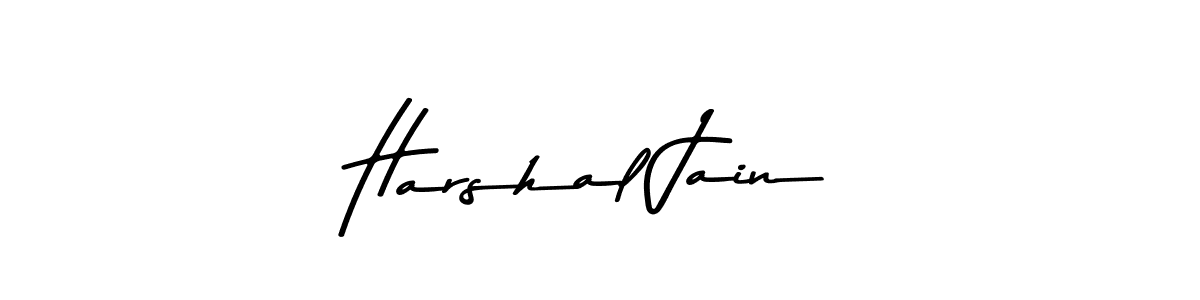 Make a beautiful signature design for name Harshal Jain. With this signature (Asem Kandis PERSONAL USE) style, you can create a handwritten signature for free. Harshal Jain signature style 9 images and pictures png