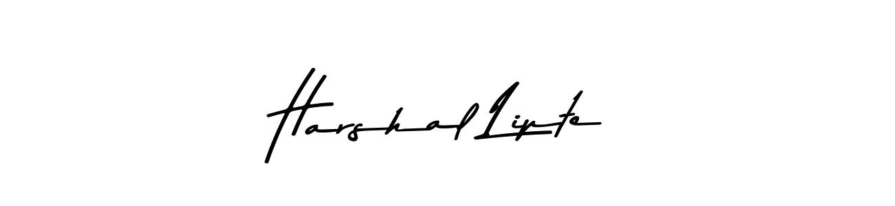 Design your own signature with our free online signature maker. With this signature software, you can create a handwritten (Asem Kandis PERSONAL USE) signature for name Harshal Lipte. Harshal Lipte signature style 9 images and pictures png