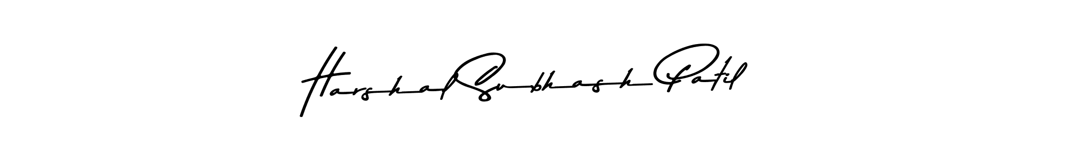 Design your own signature with our free online signature maker. With this signature software, you can create a handwritten (Asem Kandis PERSONAL USE) signature for name Harshal Subhash Patil. Harshal Subhash Patil signature style 9 images and pictures png