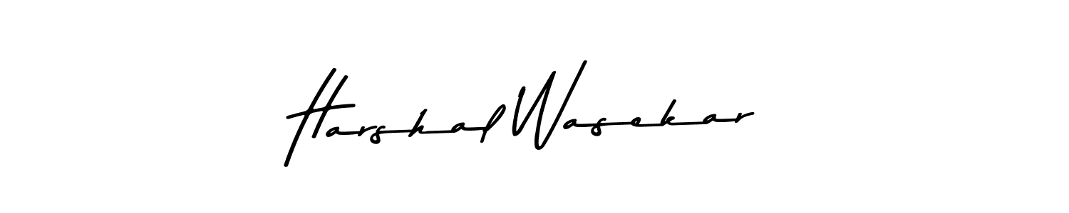 Harshal Wasekar stylish signature style. Best Handwritten Sign (Asem Kandis PERSONAL USE) for my name. Handwritten Signature Collection Ideas for my name Harshal Wasekar. Harshal Wasekar signature style 9 images and pictures png