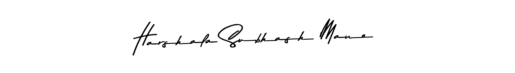 Also You can easily find your signature by using the search form. We will create Harshala Subhash Mane name handwritten signature images for you free of cost using Asem Kandis PERSONAL USE sign style. Harshala Subhash Mane signature style 9 images and pictures png