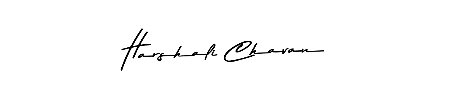 Make a beautiful signature design for name Harshali Chavan. With this signature (Asem Kandis PERSONAL USE) style, you can create a handwritten signature for free. Harshali Chavan signature style 9 images and pictures png