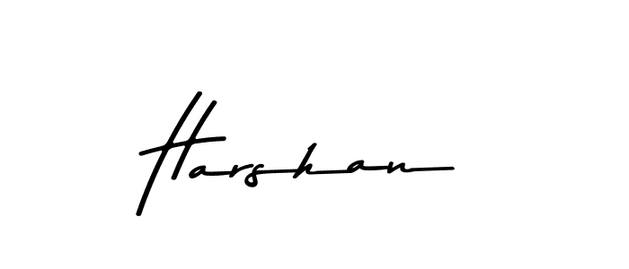 Harshan stylish signature style. Best Handwritten Sign (Asem Kandis PERSONAL USE) for my name. Handwritten Signature Collection Ideas for my name Harshan. Harshan signature style 9 images and pictures png